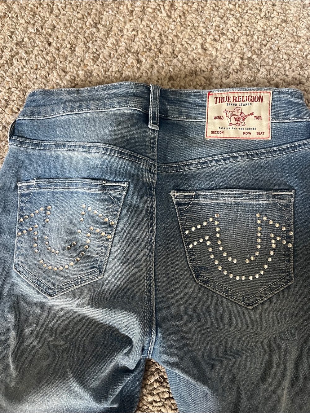True Religion Rhinestone Bootcut Jeans - Picture 2 of 5